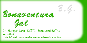 bonaventura gal business card